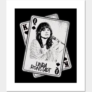 Retro Linda Ronstadt Card Style Posters and Art